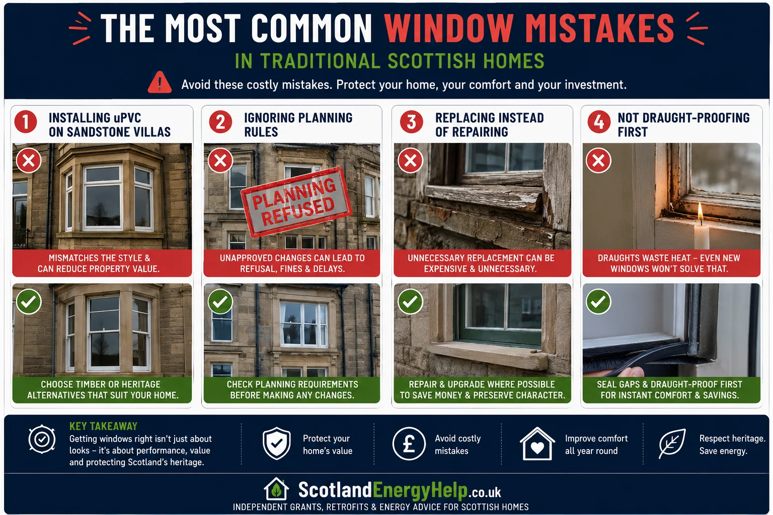 The most common window mistakes in traditional Scottish homes — and what to do instead